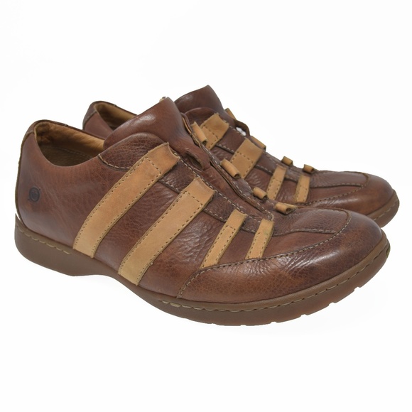 *BORN Sz 10M Brown Leather Lace Up Comfort Oxford main image 4